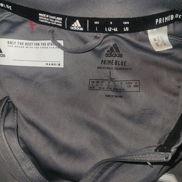 Adidas Gray Quarter-Zip Rhode Island Rams Sideline Aeroready Jacket L - Picture 4 of 4